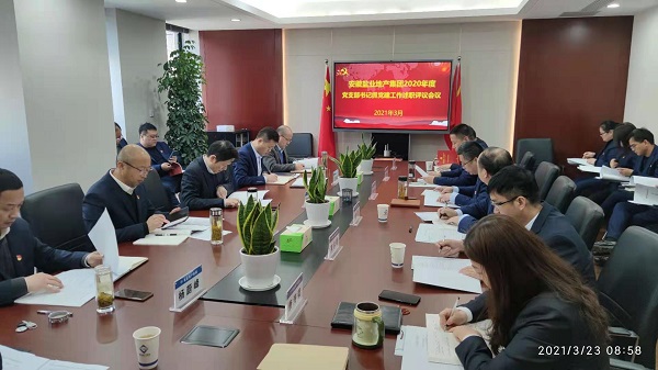 安徽8827太阳集团地产集团公司党委召开2020年度下层党支部书记抓党建事情述职评议会